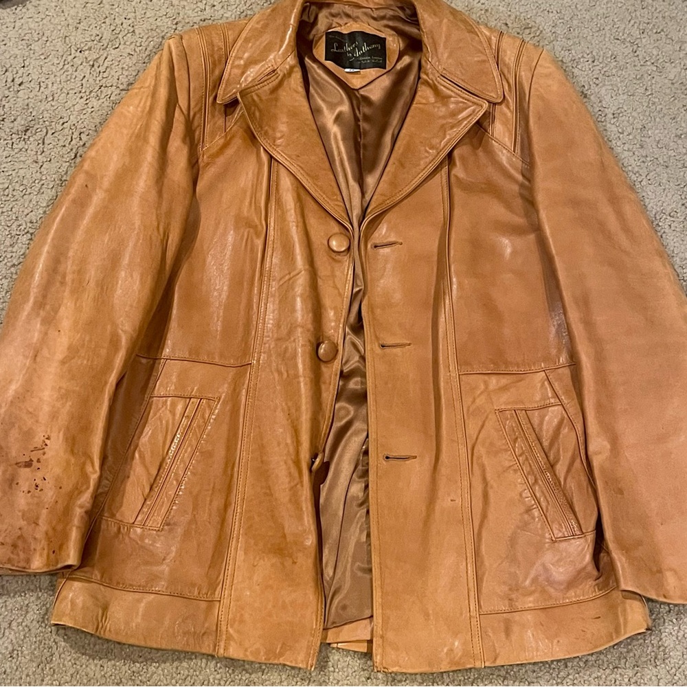 VINTAGE (70’s) Leathers by Anthony jacket 42/Mens Large